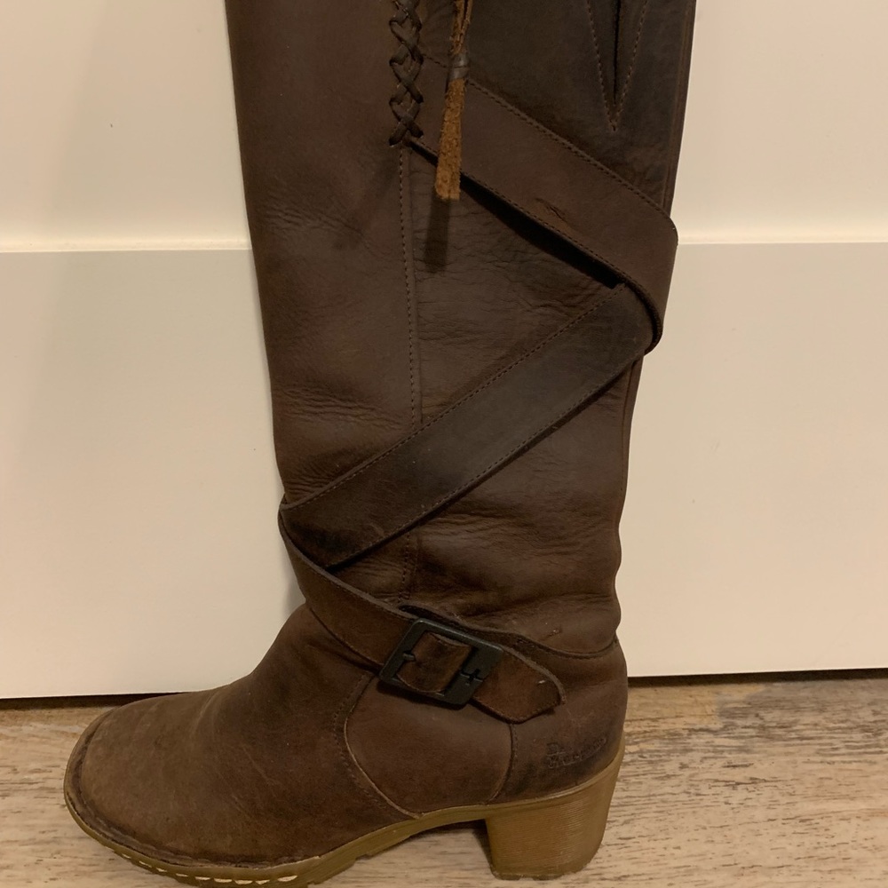 Doc Marten tall boots.